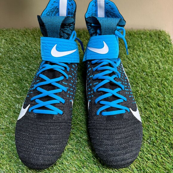 Nike Alpha Menace Elite 2 Carolina Panthers PE Football Cleats 9.5 BV2077-001 main image 8